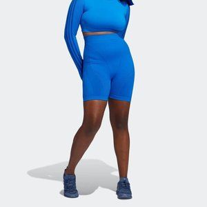 Adidas Originals Women's IVY PARK  Blue SHORT TIGHT Size Small HD5409